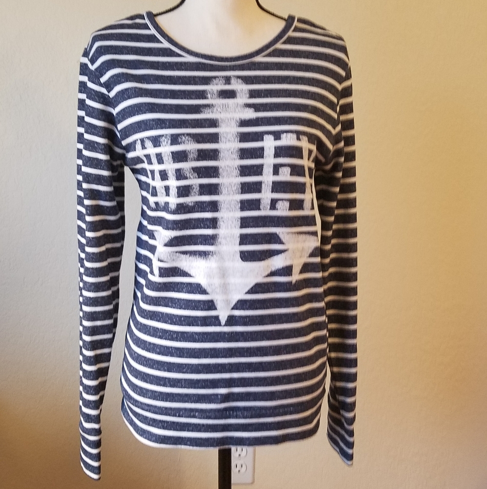 Obey long sleeve shirt with anchor graphic Size XS